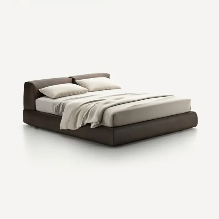 Globe Furnishings - Bolton Upholstered Leather Bed Globe Furnishings - Bolton Upholstered Leather Bed