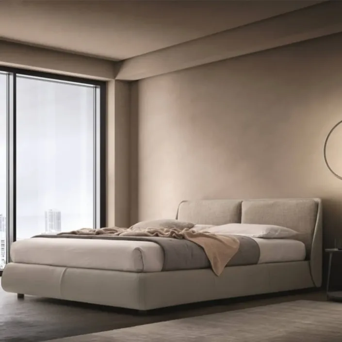 Italian-inspired Light Luxury Cotton-Linen Blend Bender Bed