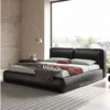 Tofu Block Italian-Style Luxury Leather Bed