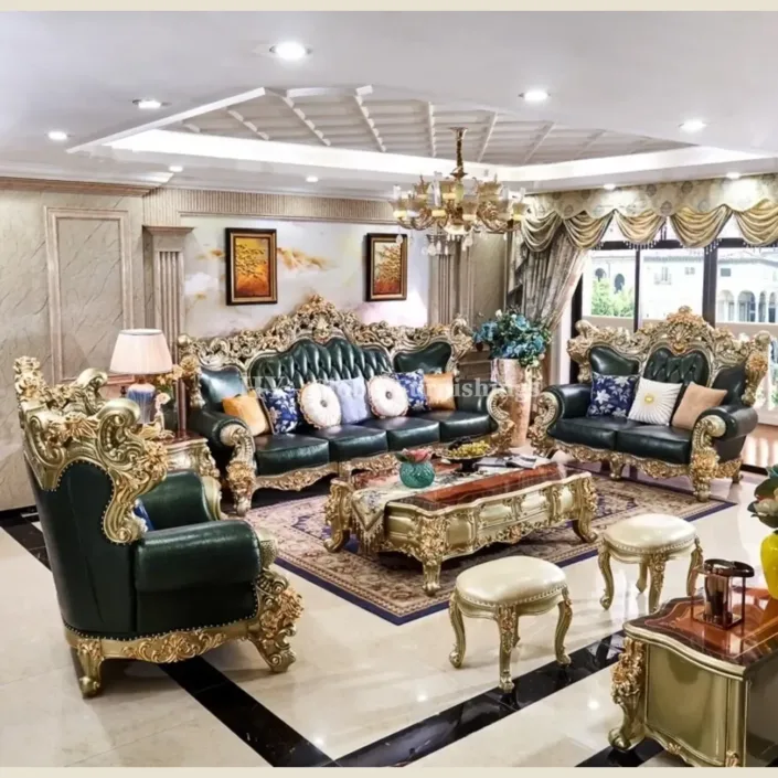 Globe Furnishings - European Luxury Top-Grain Cowhide Villa Sofa Globe Furnishings - European Luxury Top-Grain Cowhide Villa Sofa