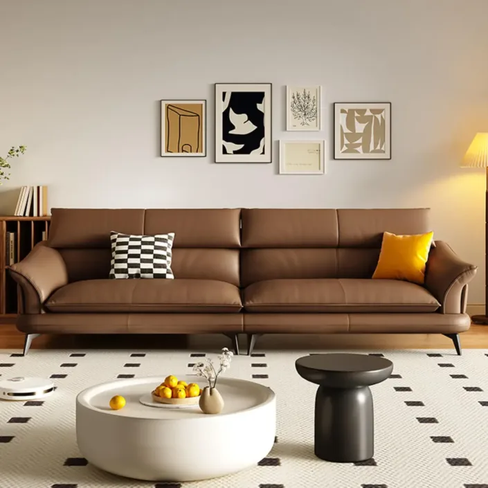 New Italian Cloud Wing Leather Sofa