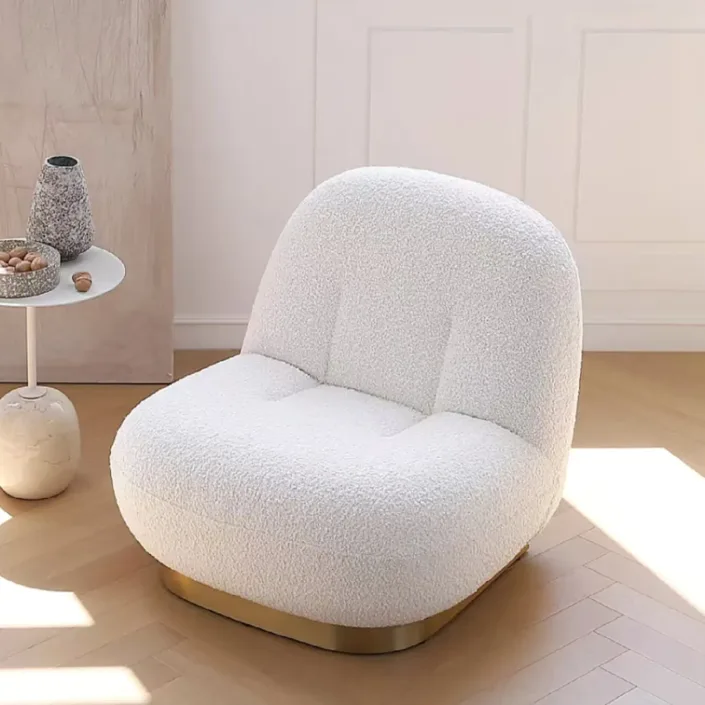 Globe Furnishings - Snowy Cloud Single Armchair Globe Furnishings - Snowy Cloud Single Armchair