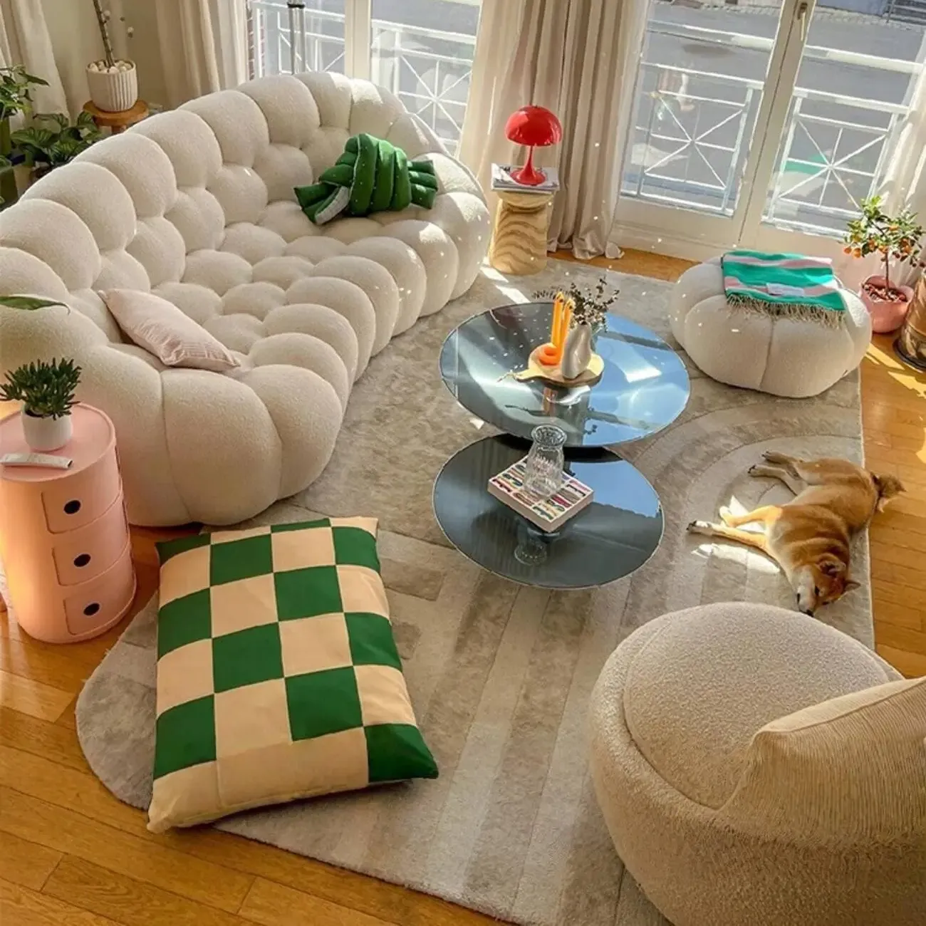 主图-01 Globe Furnishings - Minimalist French Bubble Soccer Sofa