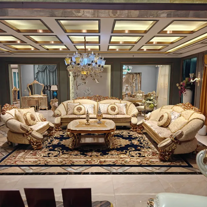 Globe Furnishings - French Court Luxury Villa Sofa