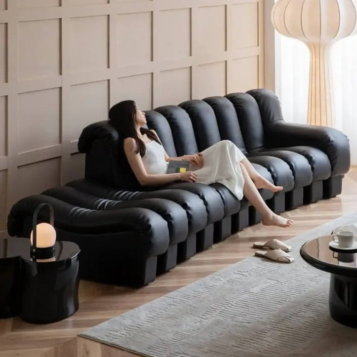 Globe Furnishings - Designer Snake-Shaped Sofa Globe Furnishings - Designer Snake-Shaped Sofa