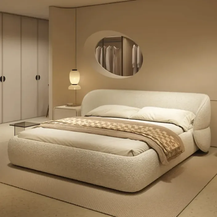 Master Bedroom Luxury French Buttercream Style Butterfly Bed