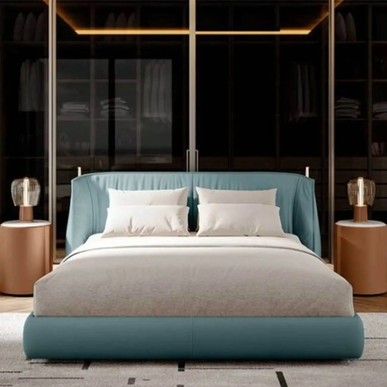 主图-01a Globe Furnishings - Poltrona Frau Archibald Leather Bed