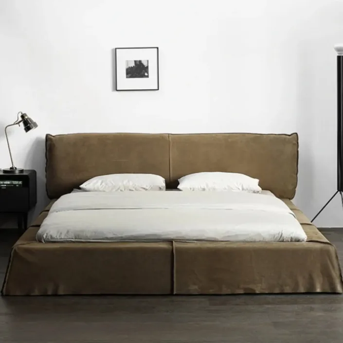 Globe Furnishings - Minimalist Design Microfiber Suede Fabric Paris Bed Globe Furnishings - Minimalist Design Microfiber Suede Fabric Paris Bed