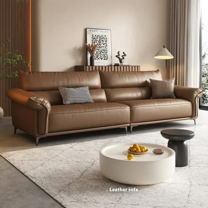 Globe Furnishings - Luxurious Harbour Italian Leather Sofa Globe Furnishings - Luxurious Harbour Italian Leather Sofa