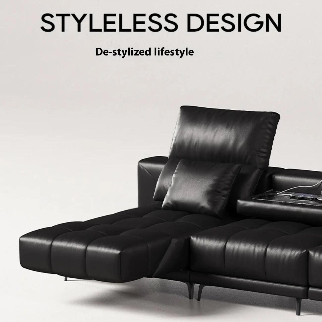 主图-02 Globe Furnishings - Adjustable Leather Sofa