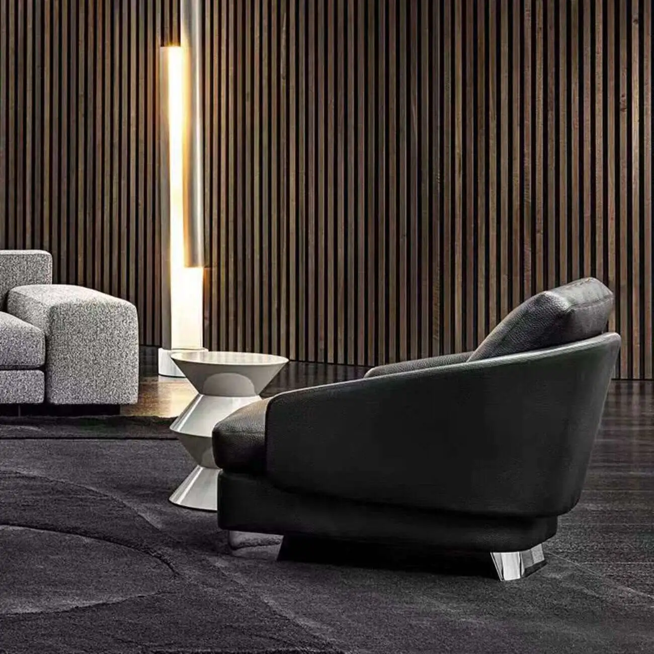 主图-02 Globe Furnishings - Italian Minimalist Lawson Lounge Chair
