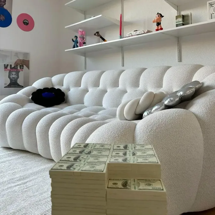 Globe Furnishings - Minimalist French Bubble Soccer Sofa Globe Furnishings - Minimalist French Bubble Soccer Sofa