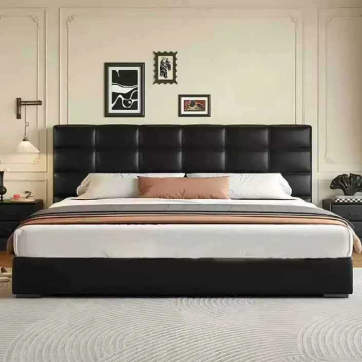 Globe Furnishings - Laurence Influencer Genuine Leather Bed Globe Furnishings - Laurence Influencer Genuine Leather Bed