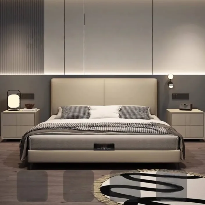 Little Black Bull Italian Minimalist Double Bed