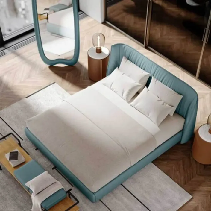 Globe Furnishings - Poltrona Frau Archibald Leather Bed Globe Furnishings - Poltrona Frau Archibald Leather Bed