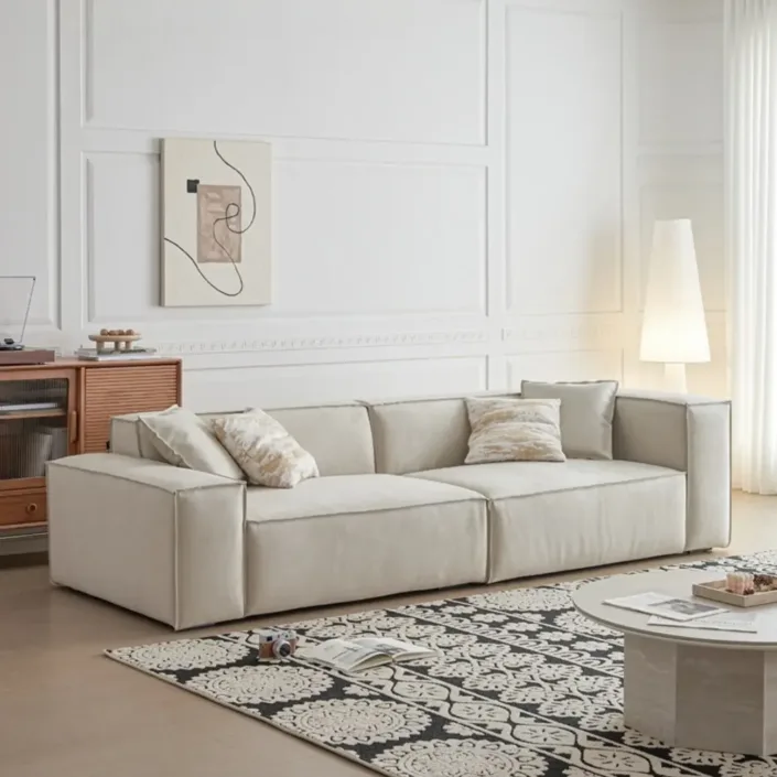 Tofu Block Italian Minimalist Sofa