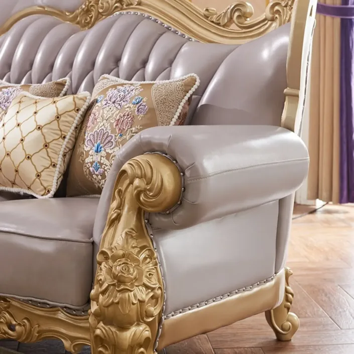 Globe Furnishings - European Style Solid Wood Palace Villa Sofa Globe Furnishings - European Style Solid Wood Palace Villa Sofa