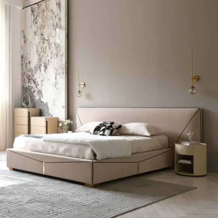 Globe Furnishings - Italian-Style Luxury Leather Envelope Bed Globe Furnishings - Italian-Style Luxury Leather Envelope Bed