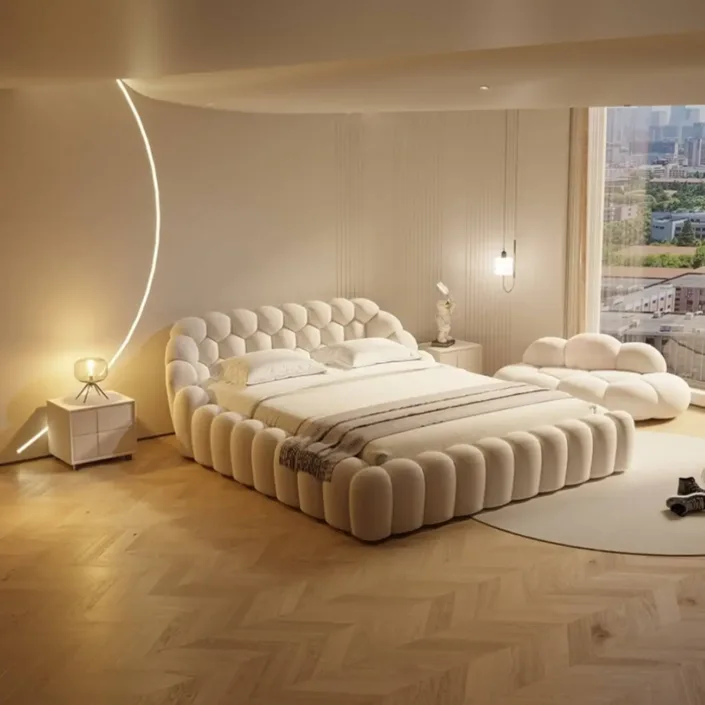 Globe Furnishings - Cream-Style Fabric Soccer Bed Globe Furnishings - Cream-Style Fabric Soccer Bed