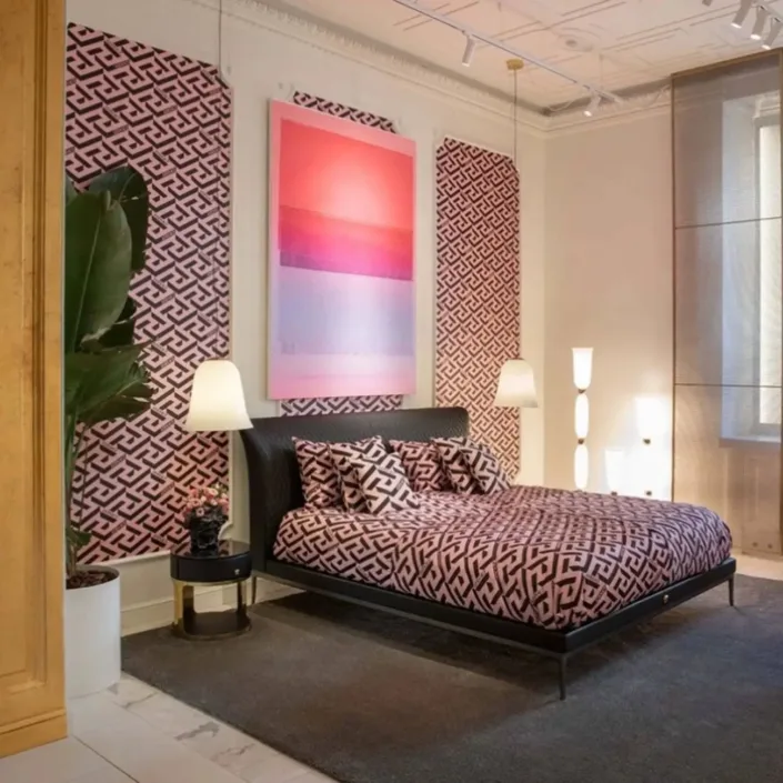 Globe Furnishings - Versace Genuine Leather Princess Bed Globe Furnishings - Versace Genuine Leather Princess Bed