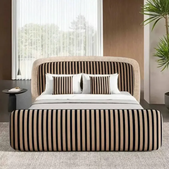 Globe Furnishings - Chenille Luxury Fendi Bed Globe Furnishings - Chenille Luxury Fendi Bed
