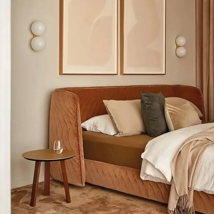 Globe Furnishings - Redondo Italian Minimalist Upholstered Bed Globe Furnishings - Redondo Italian Minimalist Upholstered Bed