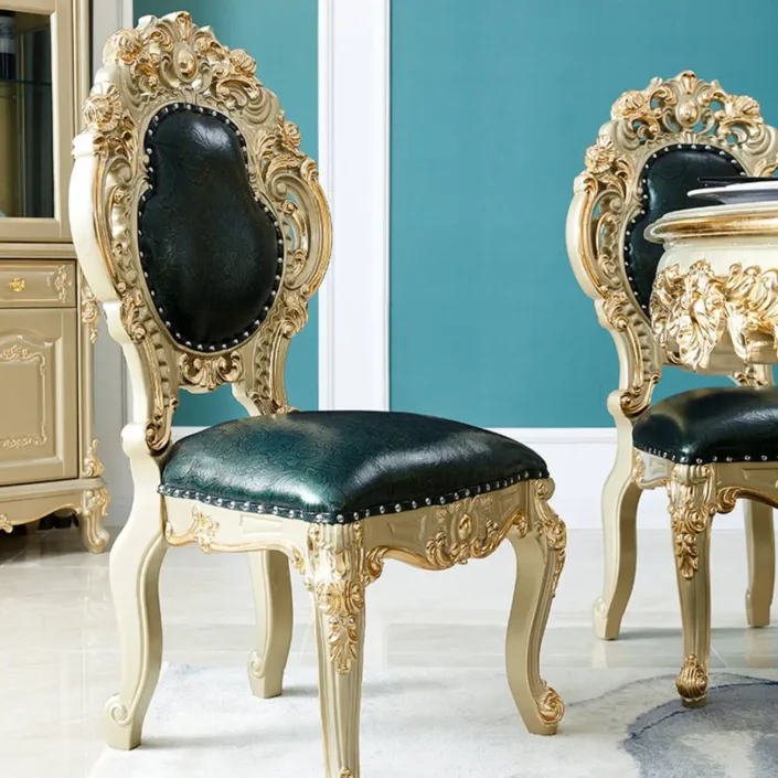 Globe Furnishings - European-style Villa Dining Table And Chairs Globe Furnishings - European-style Villa Dining Table And Chairs