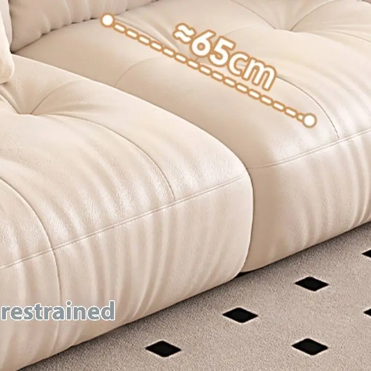 主图-03 Globe Furnishings - Rechargeable Cloud-Shaped Genuine Leather Sofa