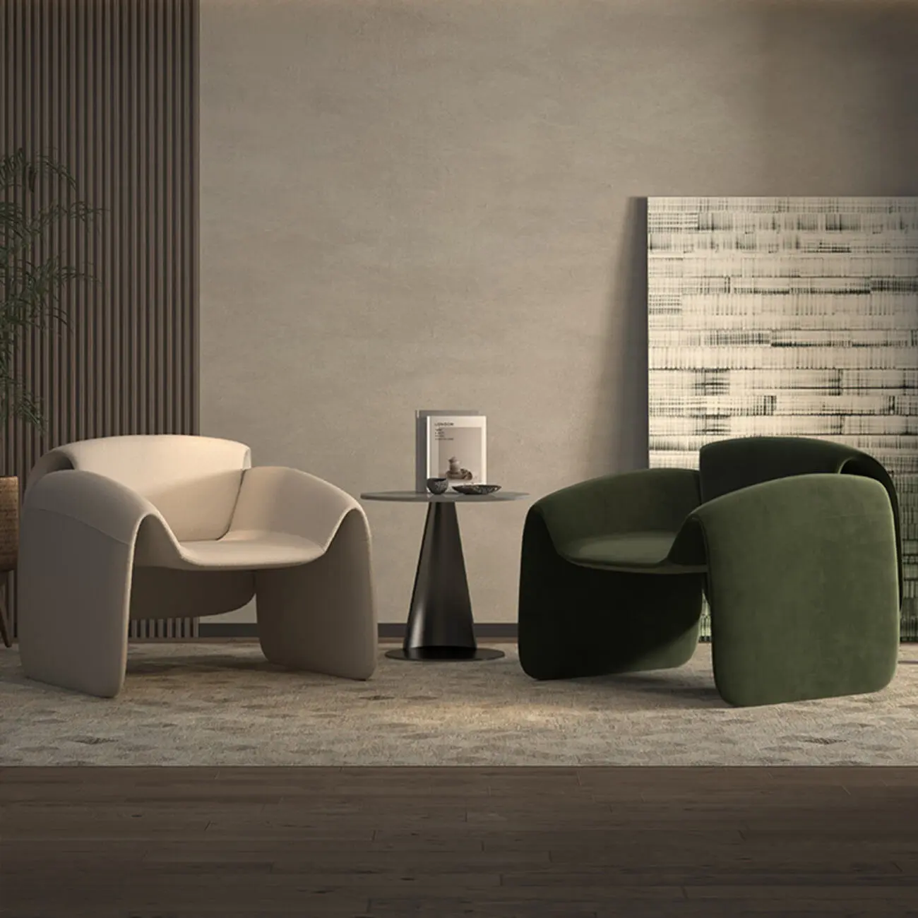 主图-03 Globe Furnishings - Italian Minimalist Creative Luxury Crab Armchair