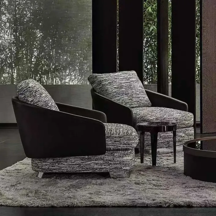 Globe Furnishings - Italian Minimalist Lawson Lounge Chair Globe Furnishings - Italian Minimalist Lawson Lounge Chair