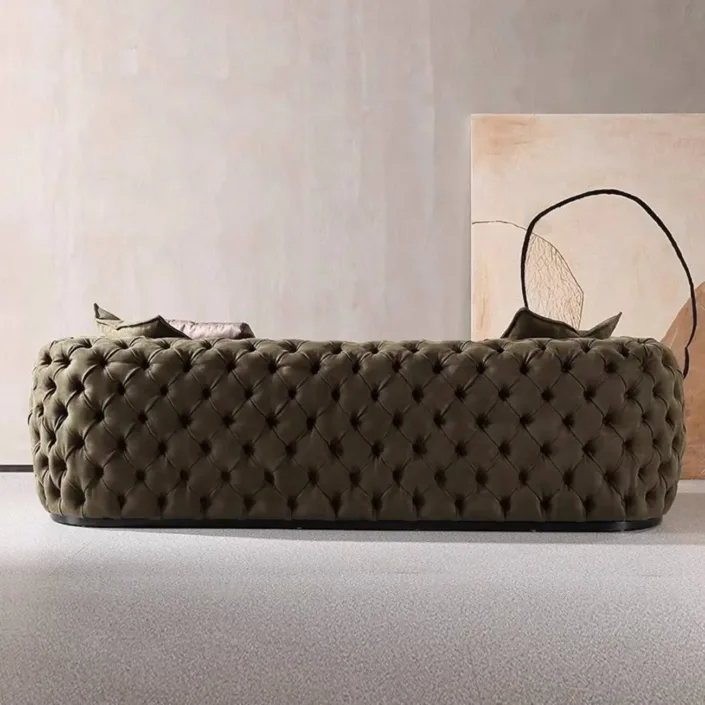 Globe Furnishings - Lunar Surface Straight-Back Sofa Globe Furnishings - Lunar Surface Straight-Back Sofa
