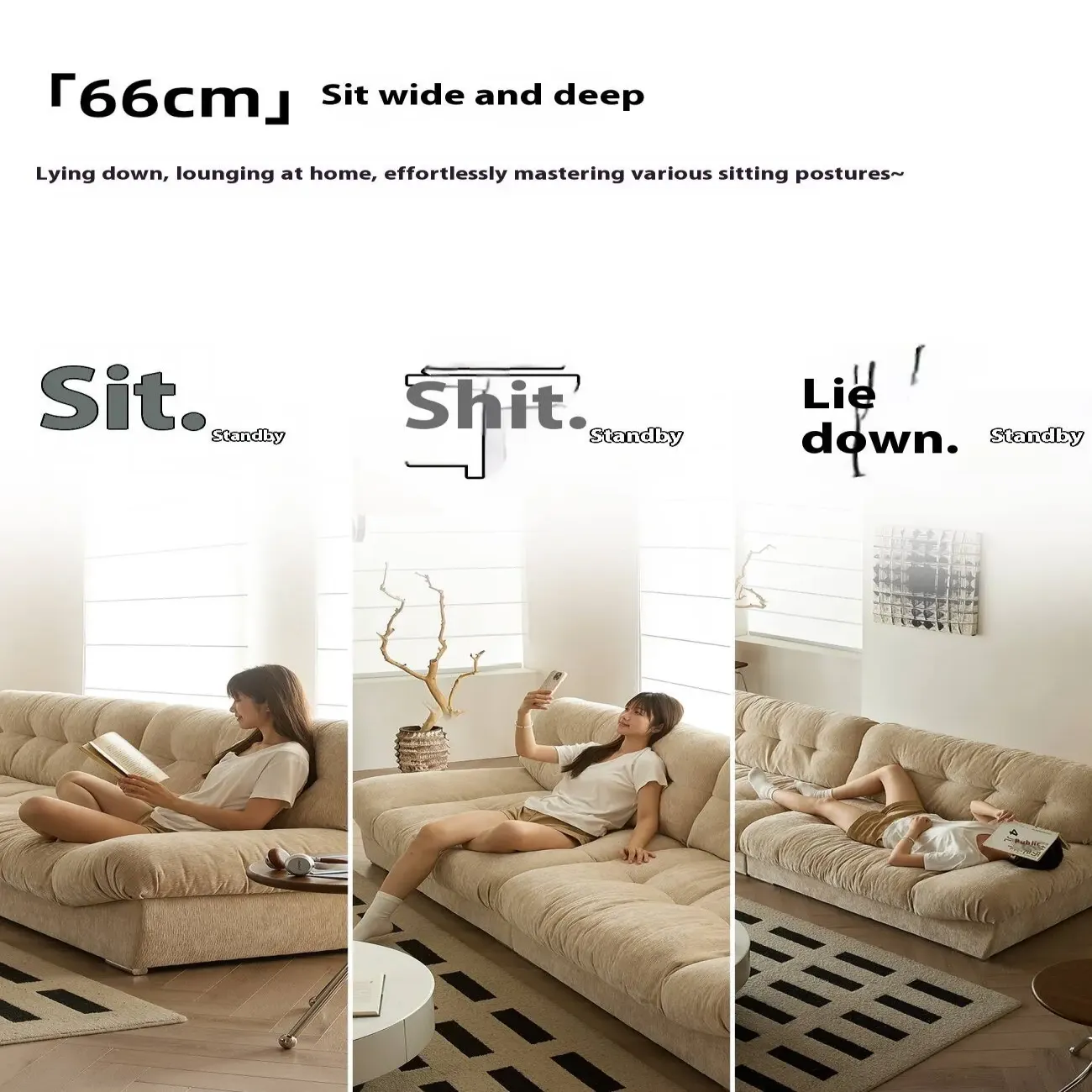 主图-03 Globe Furnishings - Influencer-Favorite Cloud Sofa