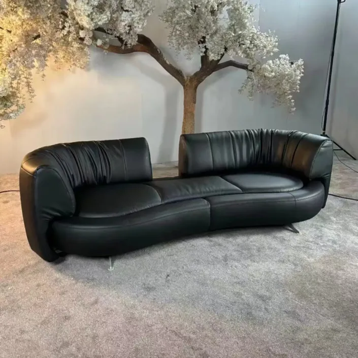 Globe Furnishings - Curved-Back Sliding Track Sofa