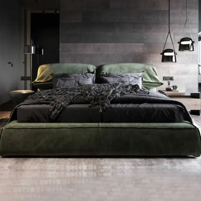 Globe Furnishings - Luxury Modern Master Bedroom Elephant Ear Bed Globe Furnishings - Luxury Modern Master Bedroom Elephant Ear Bed