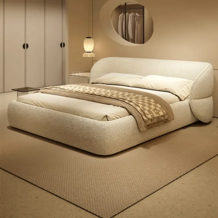 Globe Furnishings - Master Bedroom Luxury French Buttercream Style Butterfly Bed Globe Furnishings - Master Bedroom Luxury French Buttercream Style Butterfly Bed