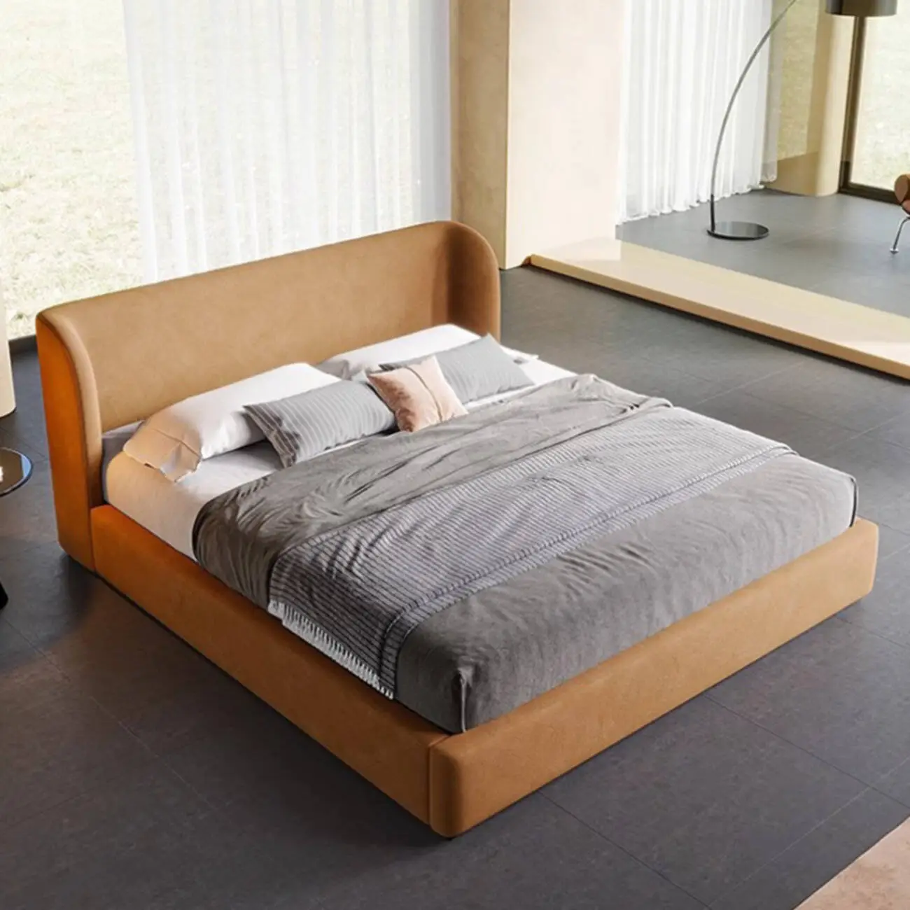 主图-031 Globe Furnishings - Copenhagen Modern Minimalist Eco-Friendly Double Bed