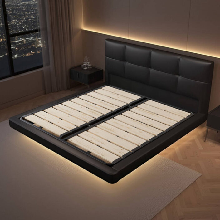 Globe Furnishings - Luxury Floating Bed in the Master Bedroom Globe Furnishings - Luxury Floating Bed in the Master Bedroom