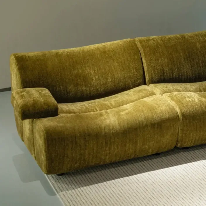 Globe Furnishings - Designer Bamboo-Patterned Sofa Globe Furnishings - Designer Bamboo-Patterned Sofa
