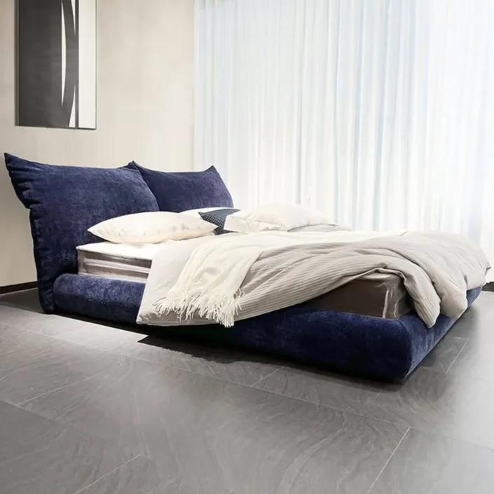 Globe Furnishings - Chenille Petal Fabric Bed Globe Furnishings - Chenille Petal Fabric Bed