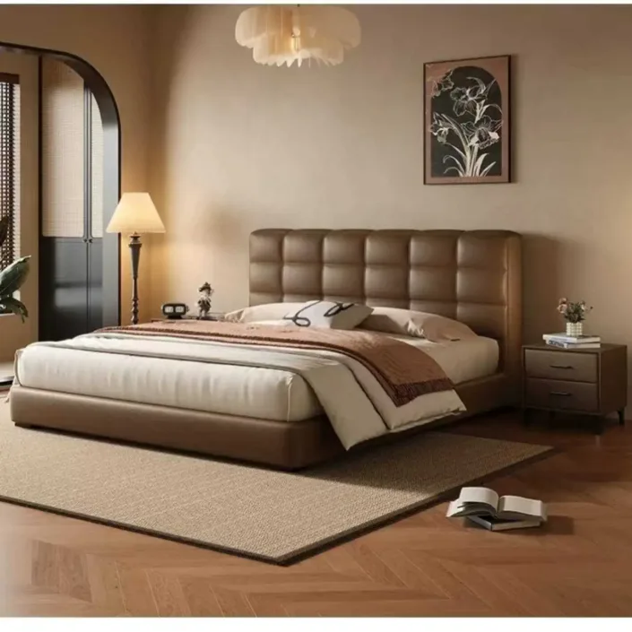 Globe Furnishings - Laurence Influencer Genuine Leather Bed Globe Furnishings - Laurence Influencer Genuine Leather Bed
