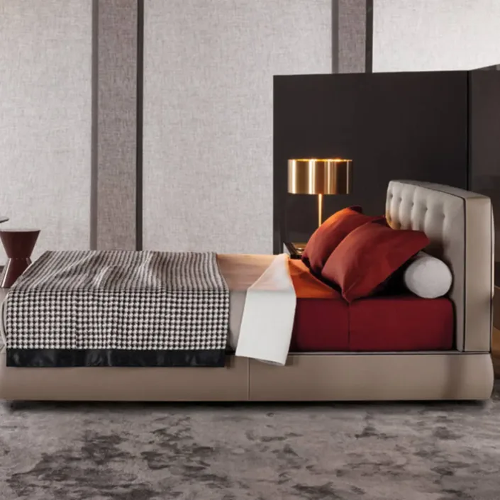 Globe Furnishings - Nordic Fabric Double Bedford Bed Globe Furnishings - Nordic Fabric Double Bedford Bed