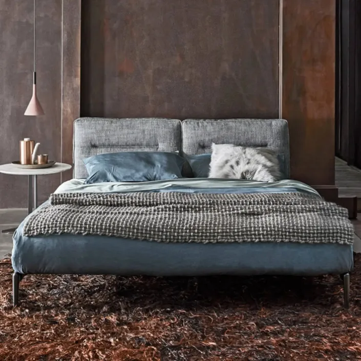 Italian Minimalist Ada Smile Double Bed