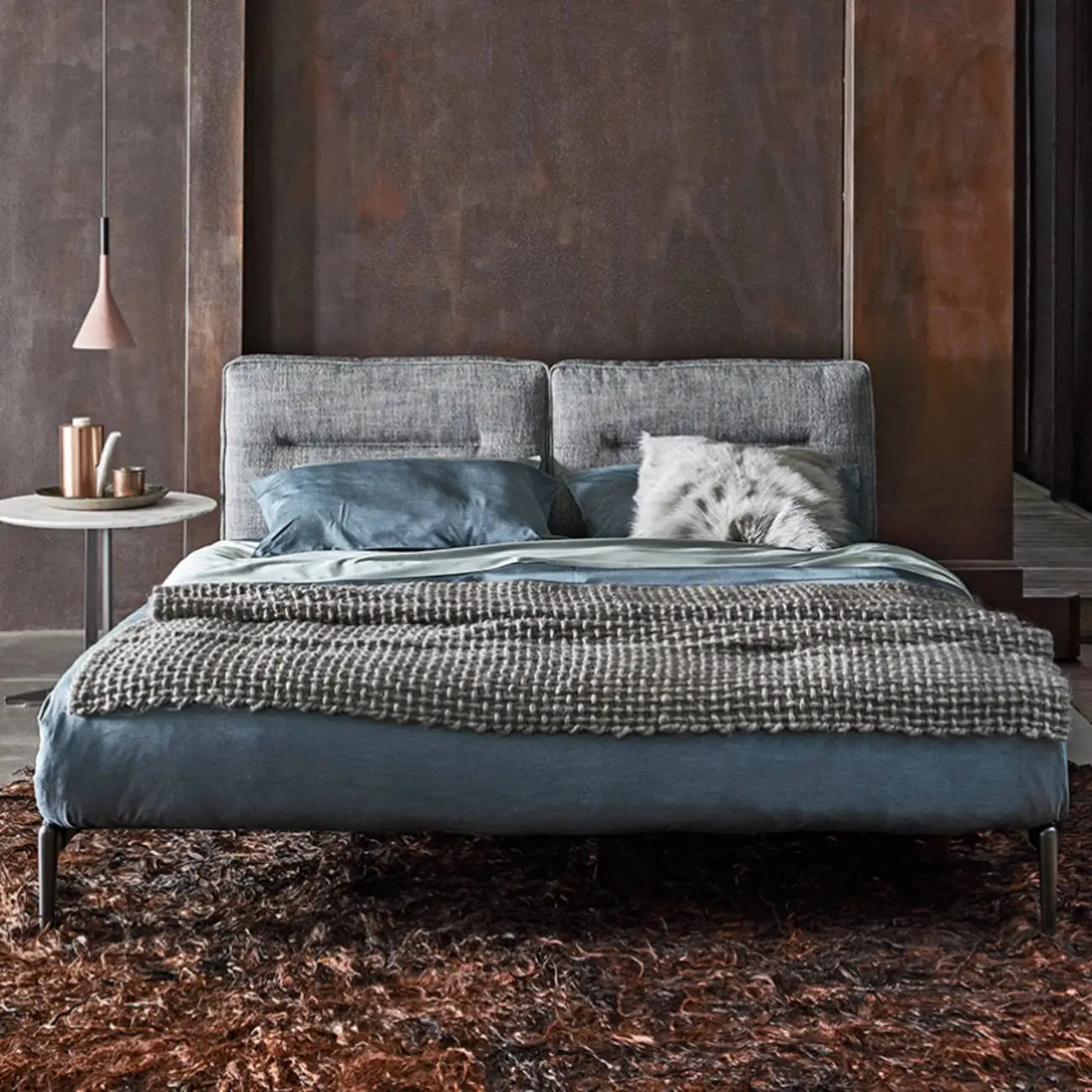 主图-04 Globe Furnishings - Italian Minimalist Ada Smile Double Bed