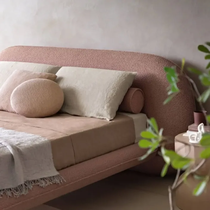 Globe Furnishings - French Cream-Style Fabric WABI Bed Globe Furnishings - French Cream-Style Fabric WABI Bed