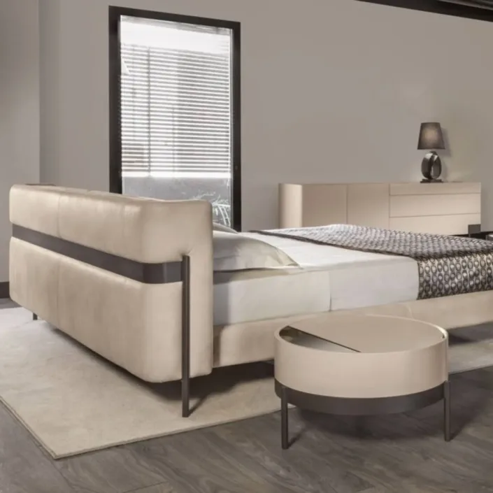 Globe Furnishings - Cantori Italian Luxury Leather Bed Globe Furnishings - Cantori Italian Luxury Leather Bed