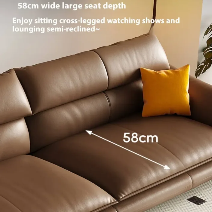 Globe Furnishings - New Italian Cloud Wing Leather Sofa Globe Furnishings - New Italian Cloud Wing Leather Sofa