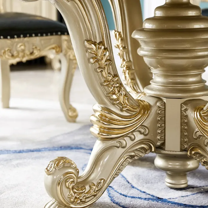 Globe Furnishings - European-style Villa Dining Table And Chairs Globe Furnishings - European-style Villa Dining Table And Chairs
