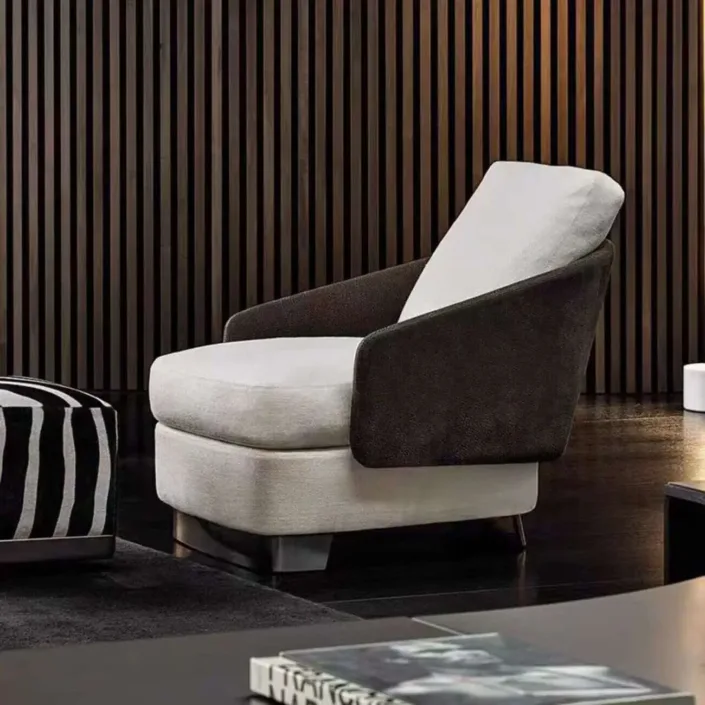 Globe Furnishings - Italian Minimalist Lawson Lounge Chair Globe Furnishings - Italian Minimalist Lawson Lounge Chair