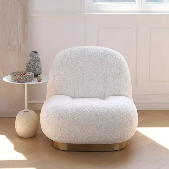 Globe Furnishings - Snowy Cloud Single Armchair Globe Furnishings - Snowy Cloud Single Armchair