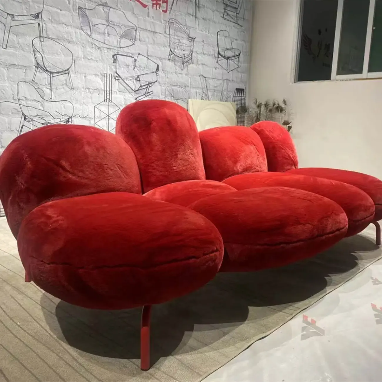 主图-04 Globe Furnishings - Fluffy Puff Modular Sofa